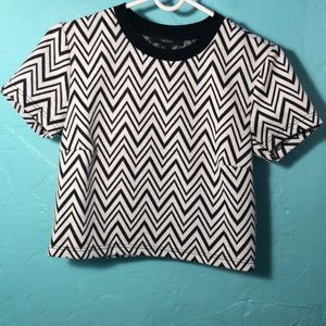 Cropped Stripped Shirt